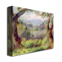 Pierre Renoir 'Landscape At Les Collettes' Canvas Art 18 X 24