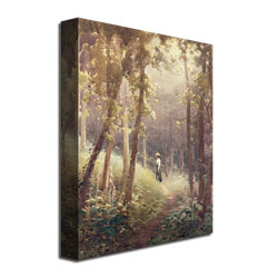 John Faraquharson 'A Woodland Glade' Canvas Art 18 X 24