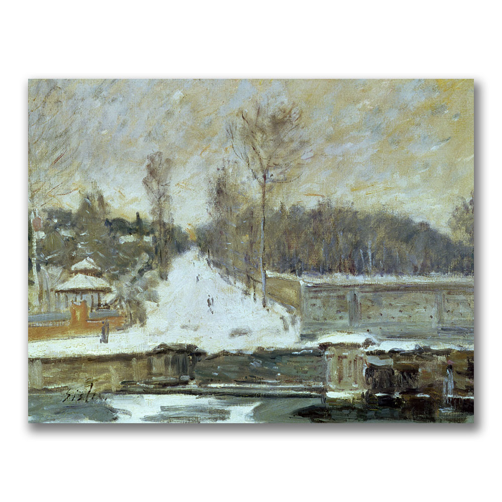 Alfred Sisley 'The Watering Place' Canvas Art 18 X 24