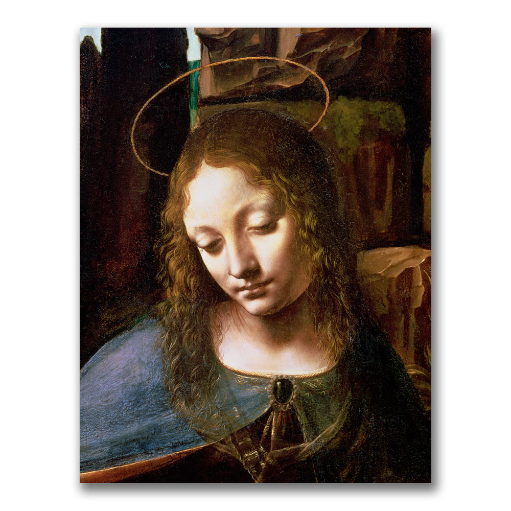 Leonardo Da Vinci 'Detail Of The Virgin' Canvas Art 18 X 24