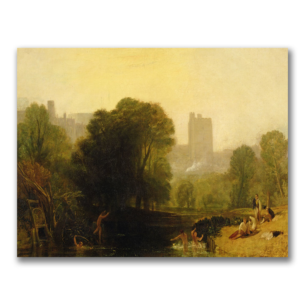 Joseph Turner 'Near The Thames Lock Windsor' Canvas Art 18 X 24