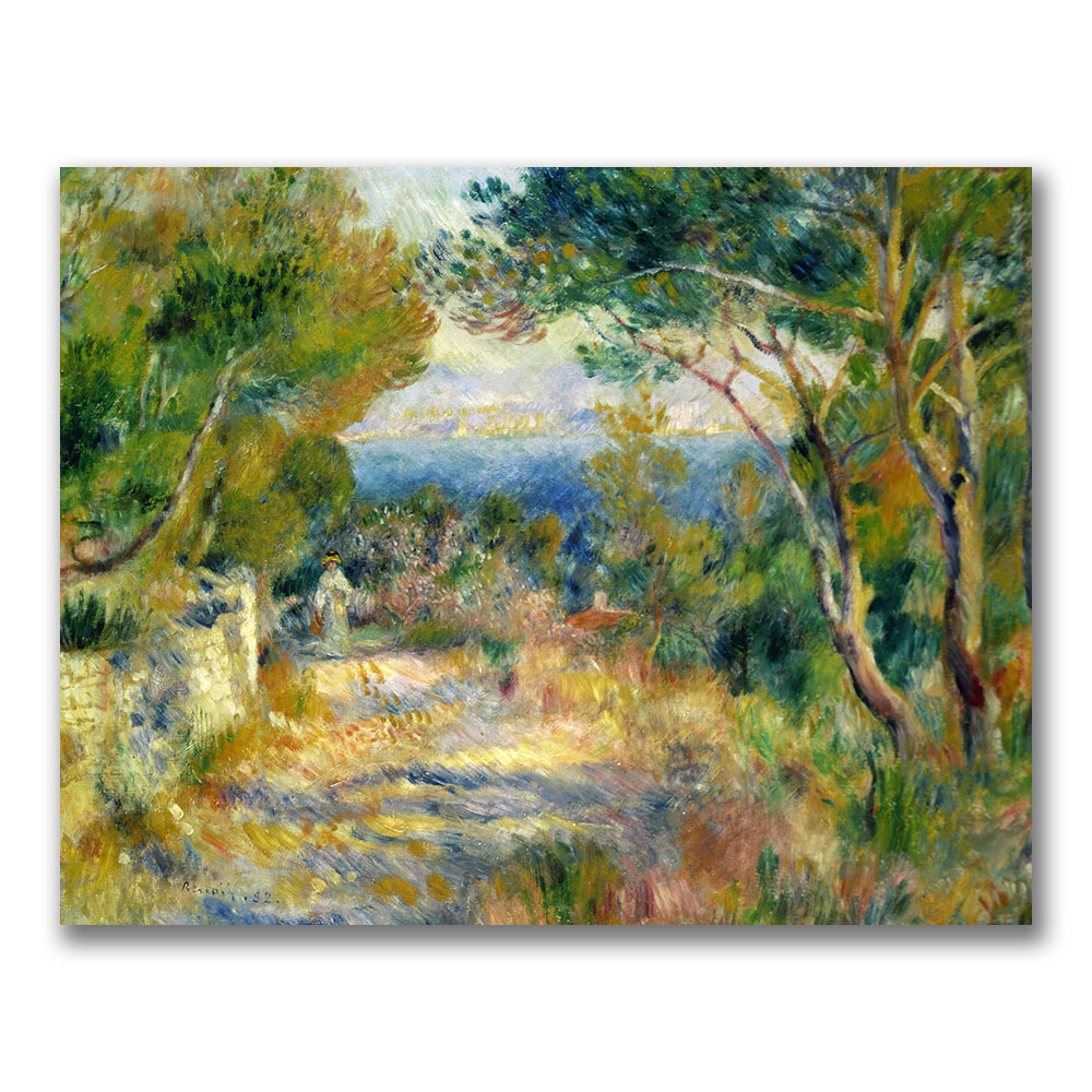 Pierre Renoir 'L'Estaque 1882' Canvas Art 18 X 24