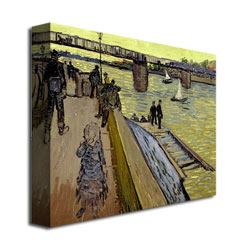 Vincent Van Gogh 'Le Pont De Trinquetaille' Canvas Art 18 X 24