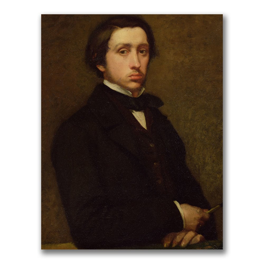 Edgar Degas 'Self Portrait' Canvas Art 18 X 24