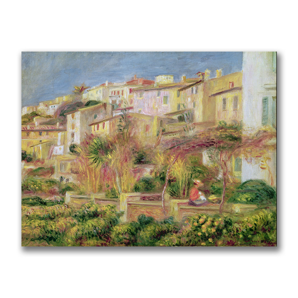 Pierre Renoir 'Terrace In Cagnes' Canvas Art 18 X 24