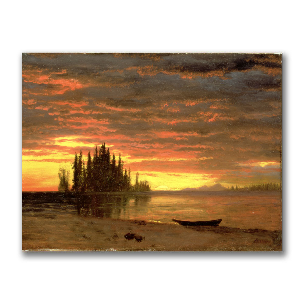 Albert Biersdant 'California Sunset' Canvas Art 18 X 24