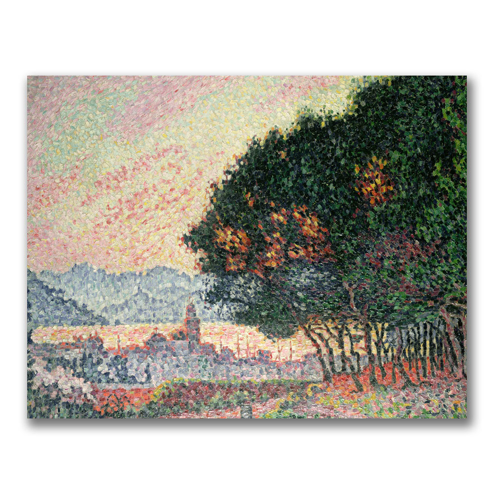 Paul Signac 'Forest Near St. Tropez' Canvas Art 18 X 24