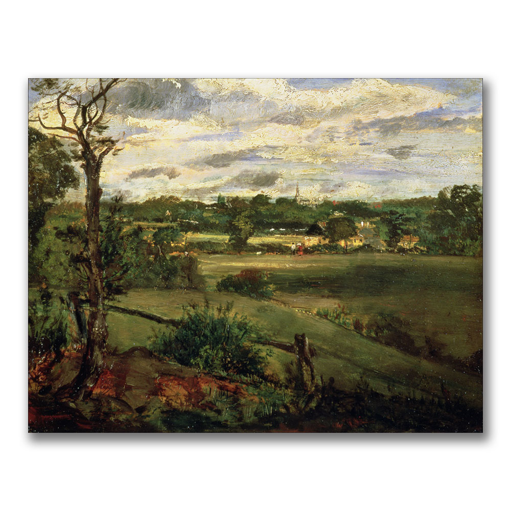 John Constable 'View Of Highgate From Hampstead' Canvas Art 18 X 24