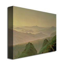 Caspar David Friedrich 'Morning In The Mountain' Canvas Art 18 X 24