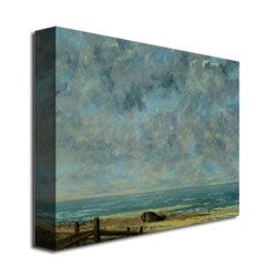 Gustave Courbet 'The Sea C.1872' Canvas Art 18 X 24