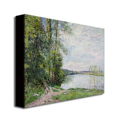 Alfred Sisley 'The Riverside Road From Veneux' Canvas Art 18 X 24