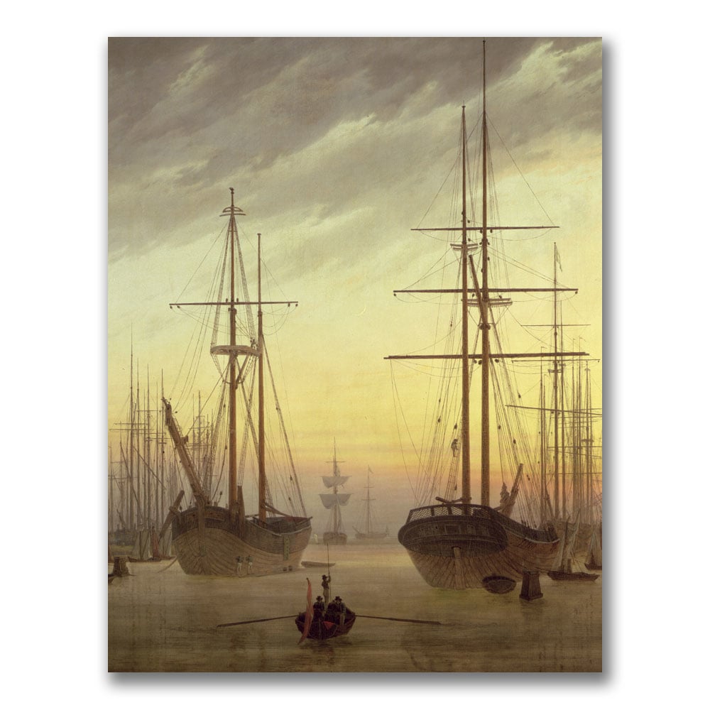 John Grimshaw 'View Of A Harbour' Canvas Art 18 X 24