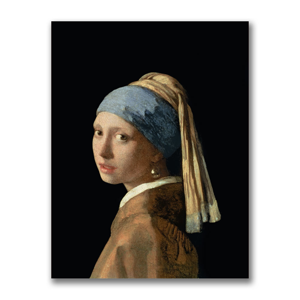 Jan Vermeer 'Girl With A Pearl Earring' Canvas Art 18 X 24