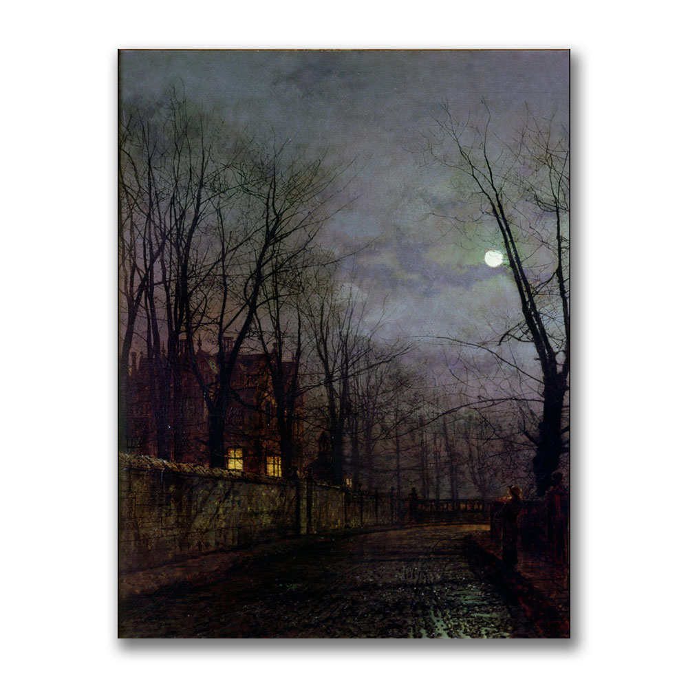 John Grimshaw 'Moonlit Street Scene II' Canvas Art 18 X 24