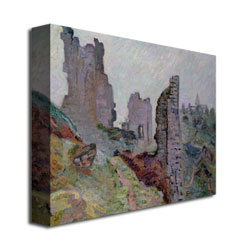 Jean Baptiste Guillamin 'Ruins In The Fog' Canvas Art 18 X 24