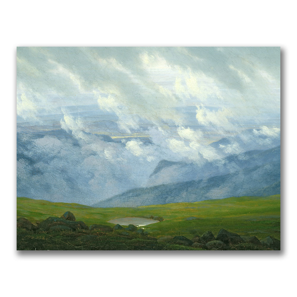 Caspar Friedrich 'Drifting Clouds' Canvas Art 18 X 24