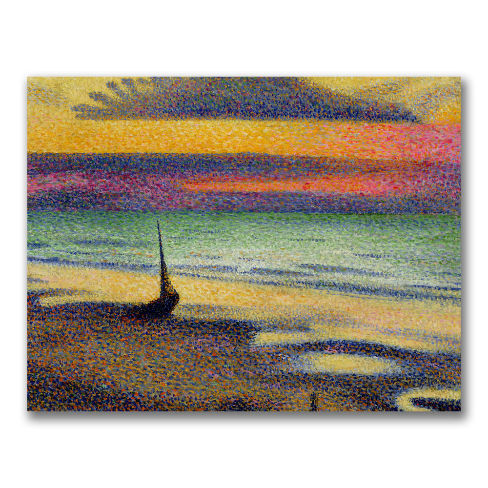 George Lemmen 'The Beach At Heist' Canvas Art 18 X 24
