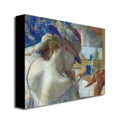 Edgar Degas 'In Front Of The Mirror' Canvas Art 18 X 24