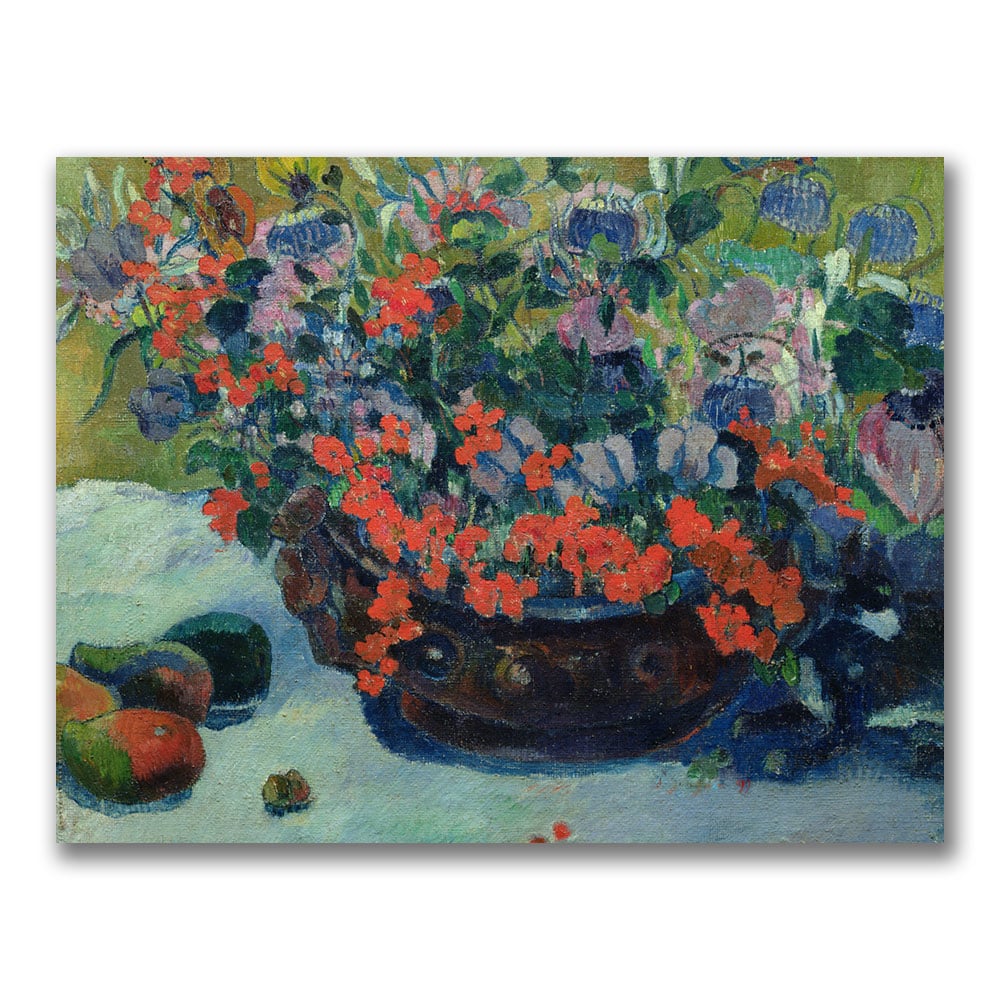 Paul Gauguin 'Bouquet Of Flowers 1897' Canvas Art 18 X 24