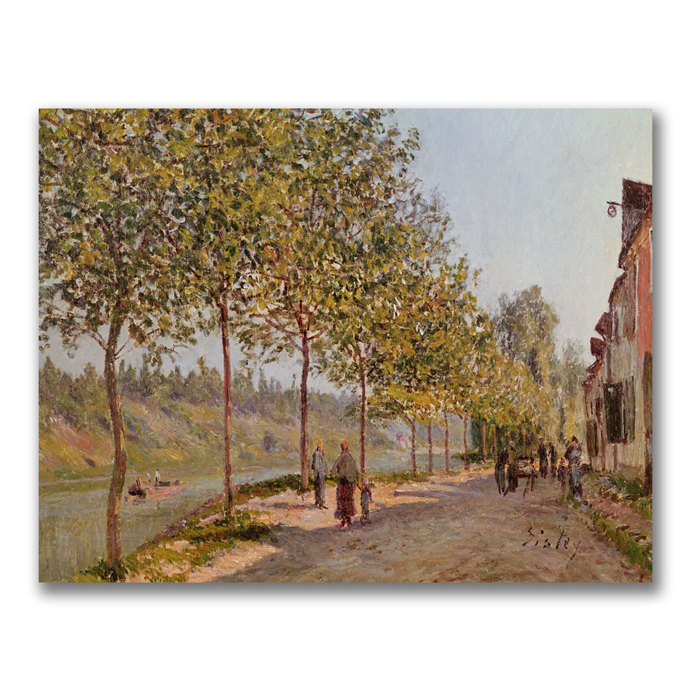 Alfred Sisley 'June Morning In Saint-Mammes' Canvas Art 18 X 24