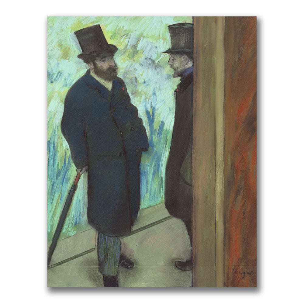 Edgar Degas 'Friends At The Theatre' Canvas Art 18 X 24