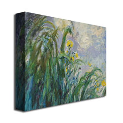 Claude Monet 'The Yellow Iris' Canvas Art 18 X 24