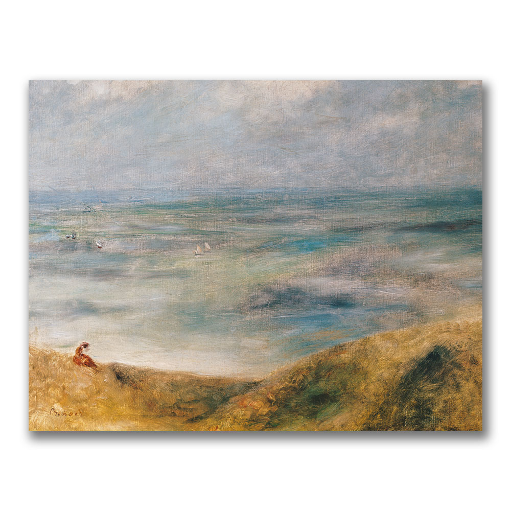 Pierre Renoir 'View Of The Sea Guernsey' Canvas Art 18 X 24