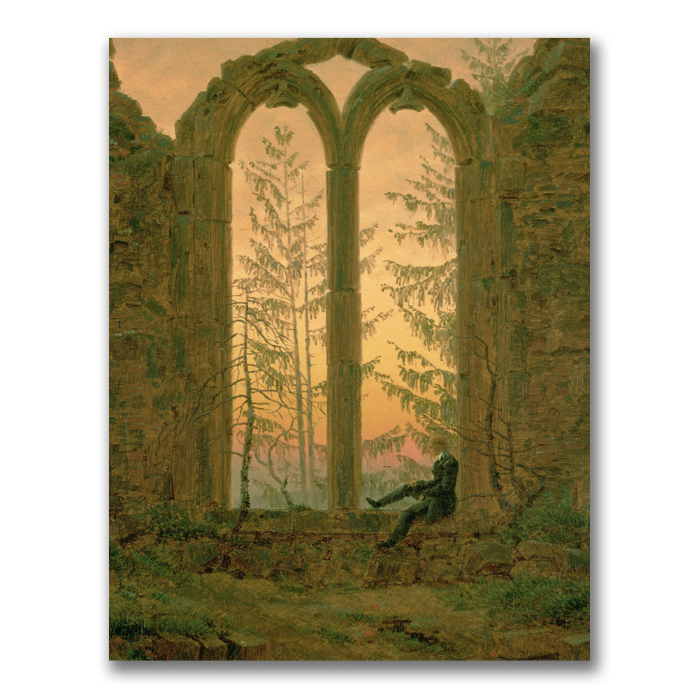 Caspar Friedrich 'Ruins Of The Oybin Monastery' Canvas Art 18 X 24