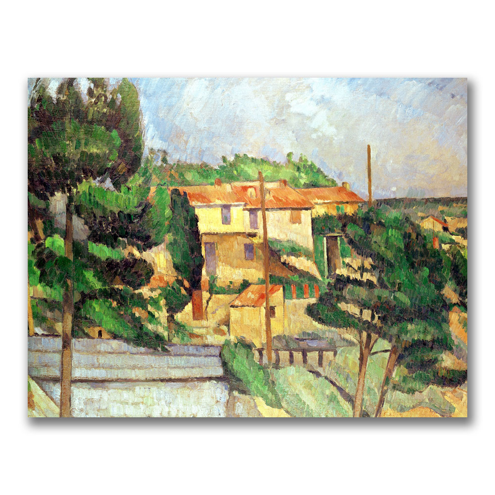 Paul Cezanne 'Viaduct At Estaque' Canvas Art 18 X 24