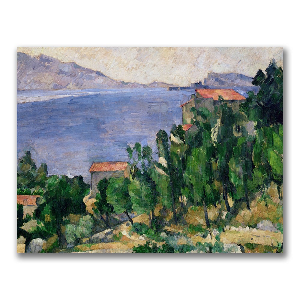Paul Cezanne 'View Of Mount Marseilleveyre' Canvas Art 18 X 24