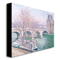 Camille Pissaro 'The Pont-Royal And The Pavillo' Canvas Art 18 X 24