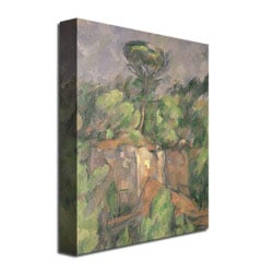 Paul Cezanne 'Bibemus Quarry' Canvas Art 18 X 24
