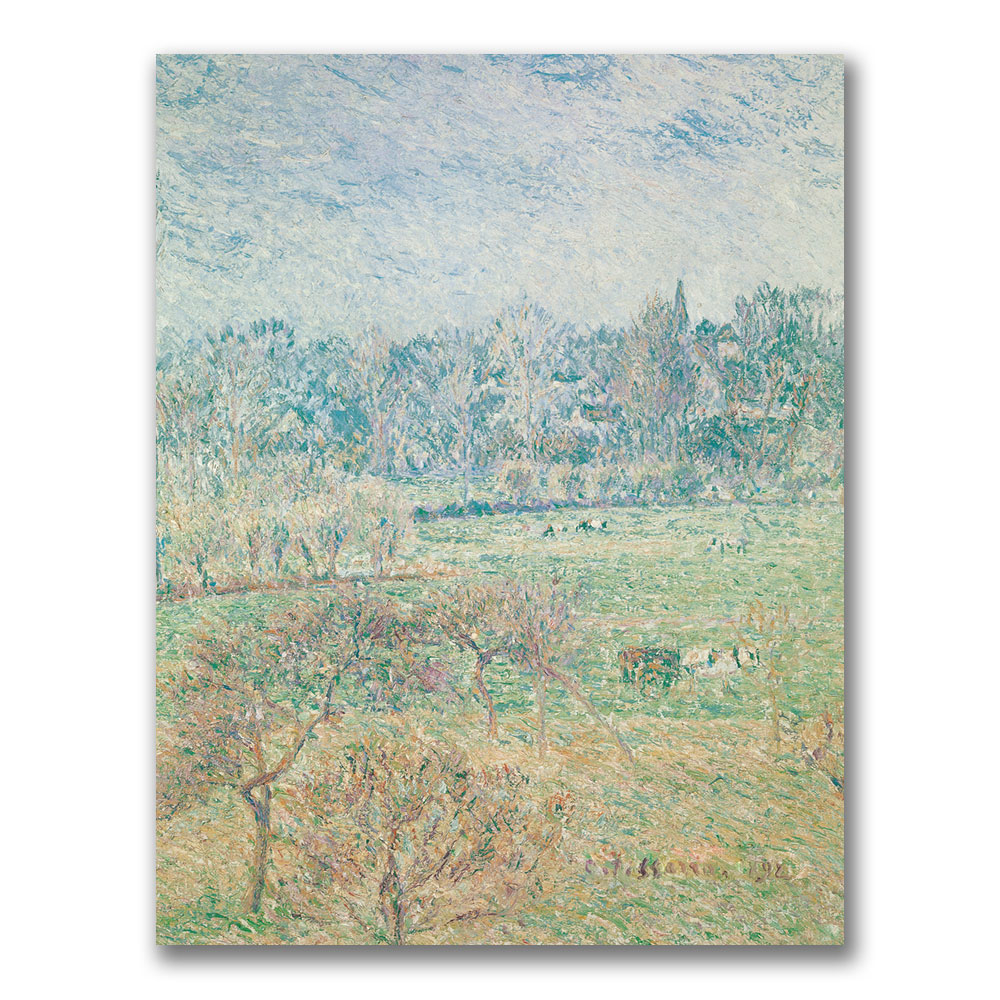 Camille Pissaro 'Autumn Morning' Canvas Art 18 X 24