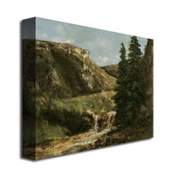 Gustave Courbet 'Landscape Near Ornans' Canvas Art 18 X 24