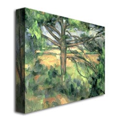Paul Cezanne 'The Large Pine' Canvas Art 18 X 24