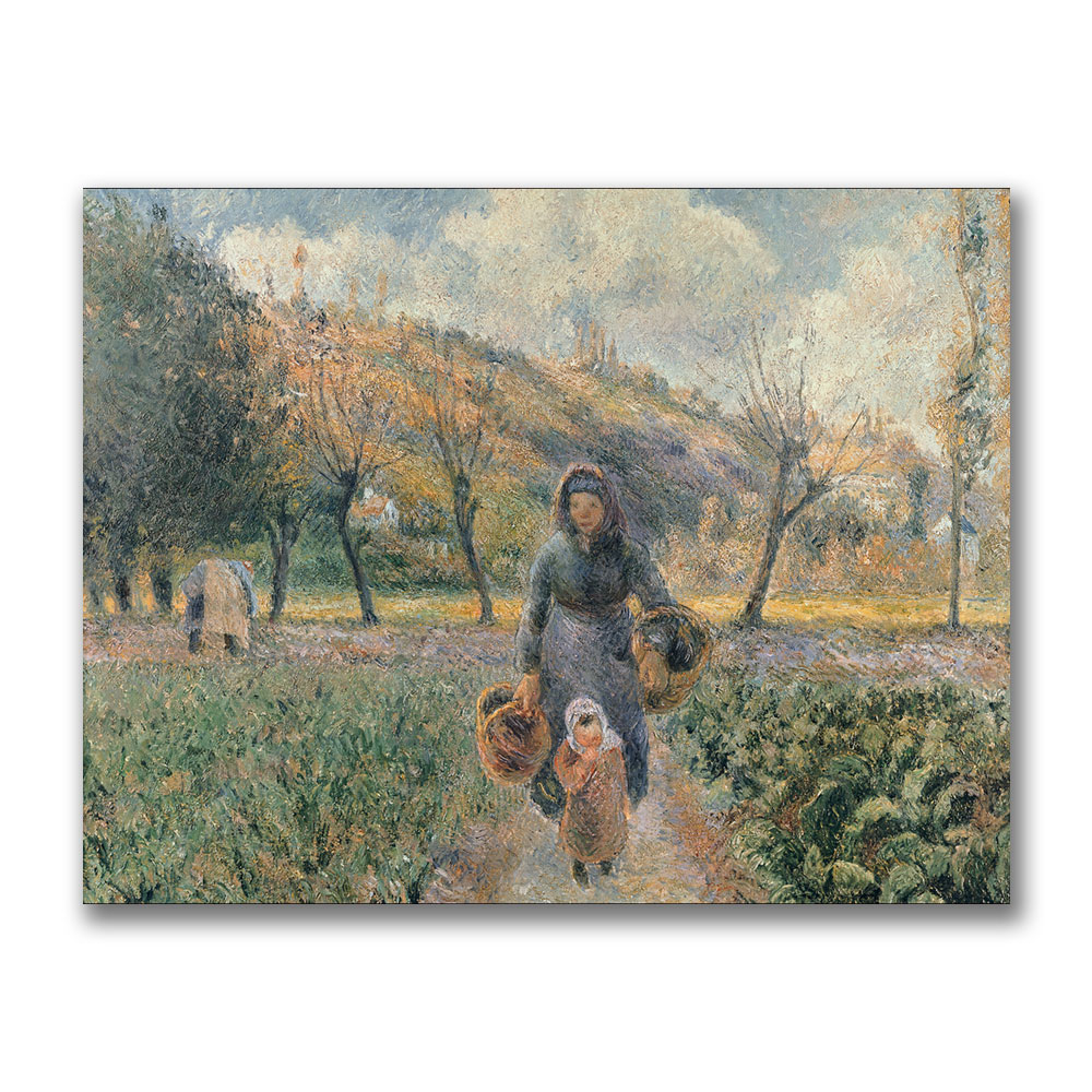 Camille Pissaro 'In The Garden' Canvas Art 18 X 24
