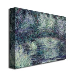 Claude Monet 'The Japanese Bridge III' Canvas Art 18 X 24