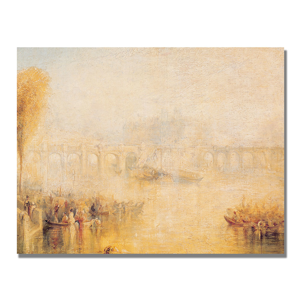Joseph Turner 'View Of The Pont Neuf' Canvas Art 18 X 24