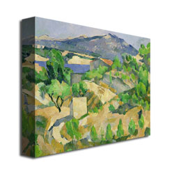Paul Cezanne 'Mountains In Provence' Canvas Art 18 X 24