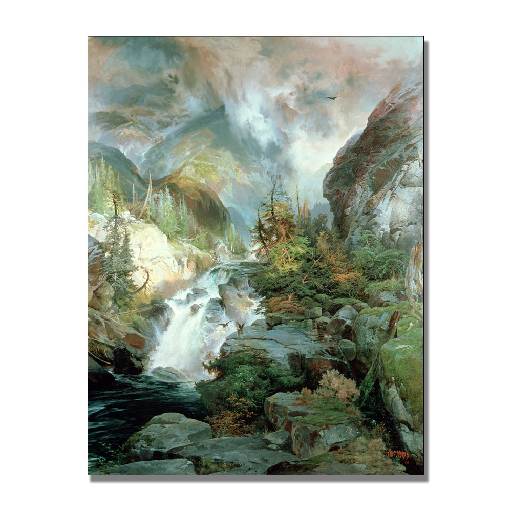 Thomas Moran 'Children Of The Mountain' Canvas Art 18 X 24