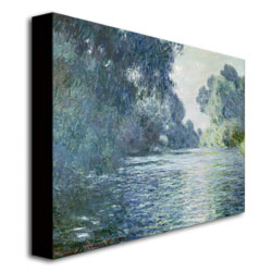 Claude Monet 'Branch Of The Seine Near Giverny' Canvas Art 18 X 24
