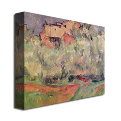 Paul Cezanne 'The House At Bellevue' Canvas Art 18 X 24