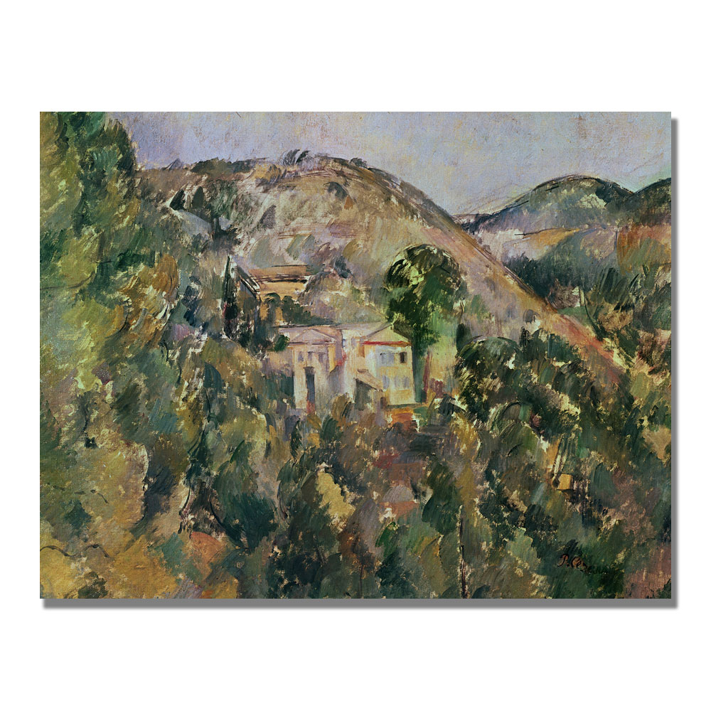 Paul Cezanne 'View Of The Domain Saint Joseph' Canvas Art 18 X 24
