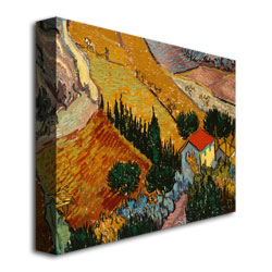 Vincent Van Gogh 'Landscape With House' Canvas Art 18 X 24