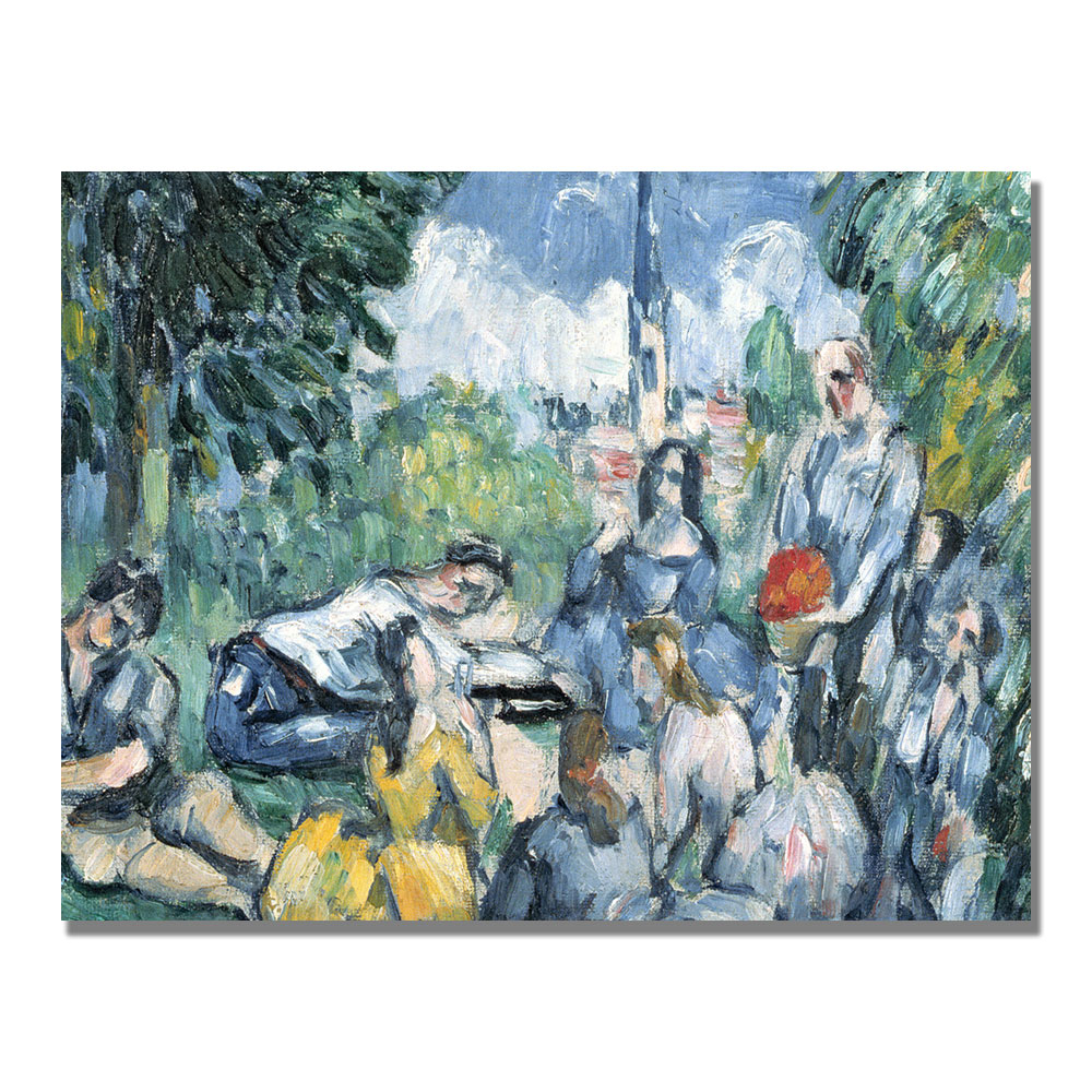 Paul Cezanne 'Dejeuner Sur L'herbe' Canvas Art 18 X 24