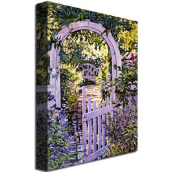 David Lloyd Glover 'Country Garden Gate' Canvas Art 18 X 24
