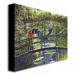 David Lloyd Glover 'Giverny Footbridge' Canvas Art 18 X 24