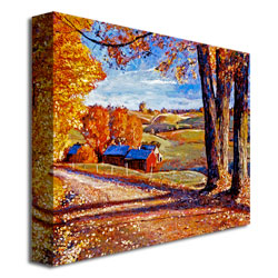 David Lloyd Glover 'Autumn Evening' Canvas Art 18 X 24