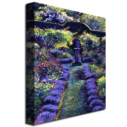 David Lloyd Glover 'Blue Garden Sunset' Canvas Art 18 X 24