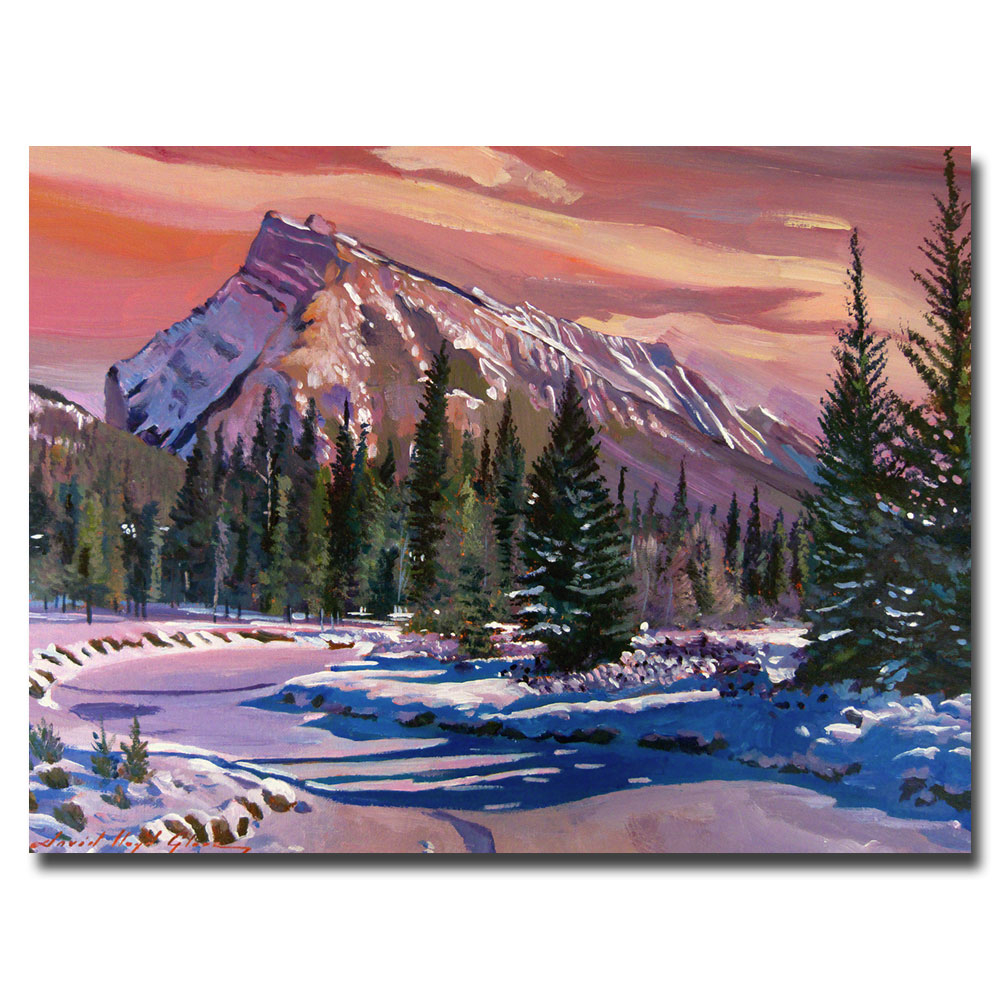 David Lloyd Glover 'Ice River Sunrise' Canvas Art 18 X 24